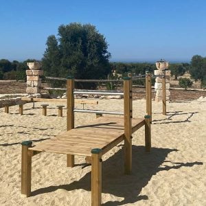rural gym in masseria
